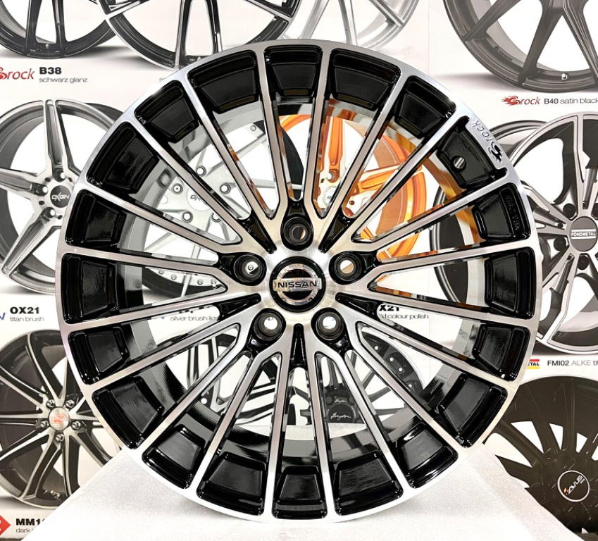 4 Nissan Hub Center Caps - Original OEM Emblems For Juke, Qashqai, X-Trail, Micra - 54mm - Part 40342 BR01A-B1