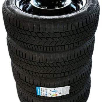 Set complet de iarna 16 inch pentru Dacia Logan, 4 jante + 4 anvelope Sunny 195/55/16