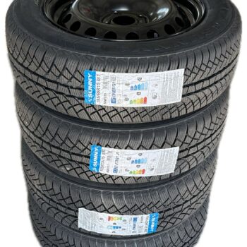 Set complet de iarna 15 inch pentru Dacia Logan , 4 jante otel+4 anvelope iarna